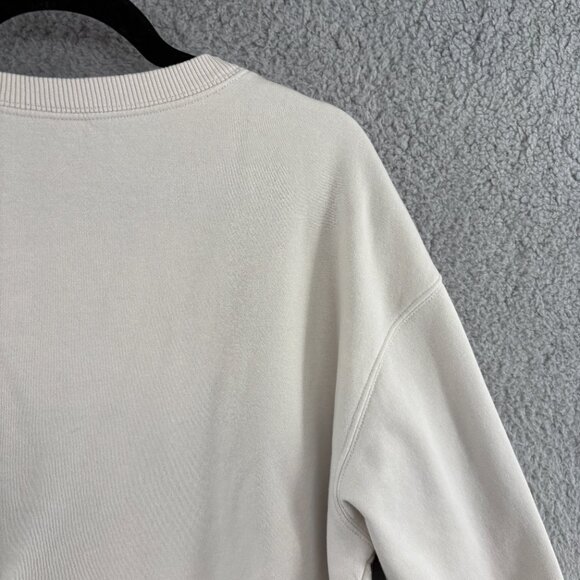 Nike Phoenix Fleece Oversized Crewneck Sweatshirt Light Orewood Center Swoosh S - Picture 14 of 16